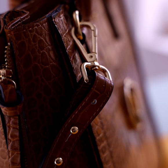 Valentino Croc Leather Handbag - Picture 6 of 8